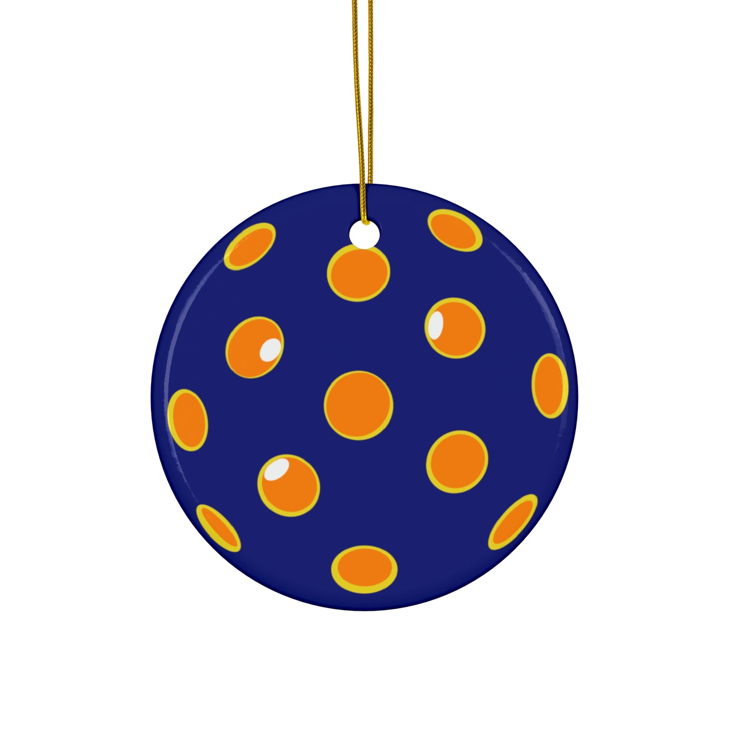 Ornament, Blue & Orange