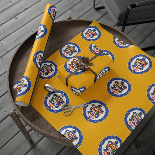 Pickleball Gift Wrap, Minnesota State Flag