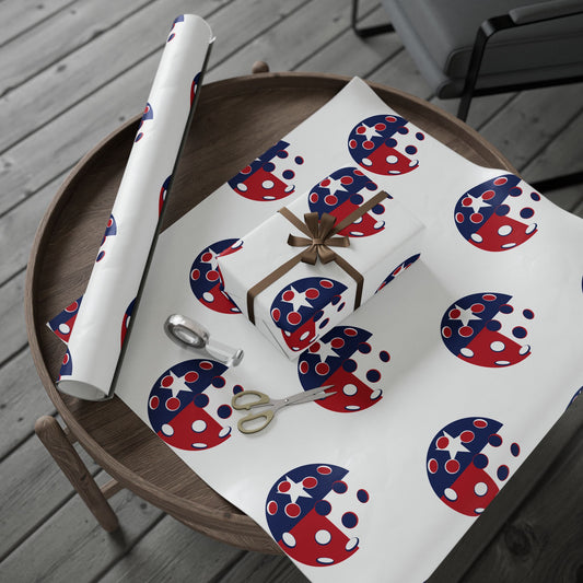 Pickleball Gift Wrap, Texas  State Flag