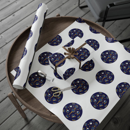 Pickleball Gift Wrap, Indiana State Flag