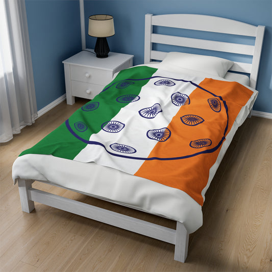 India Pickleball Blanket 50x60"